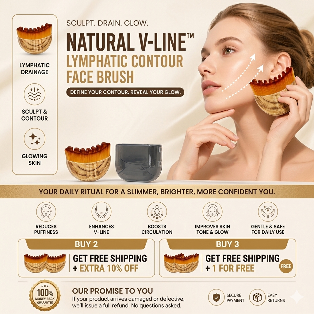 Natural V-line™ Lymphatic Contour Face Brush