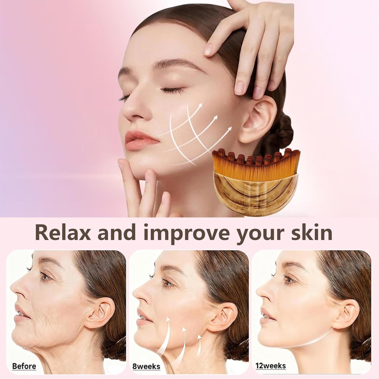 Natural V-line™ Lymphatic Contour Face Brush