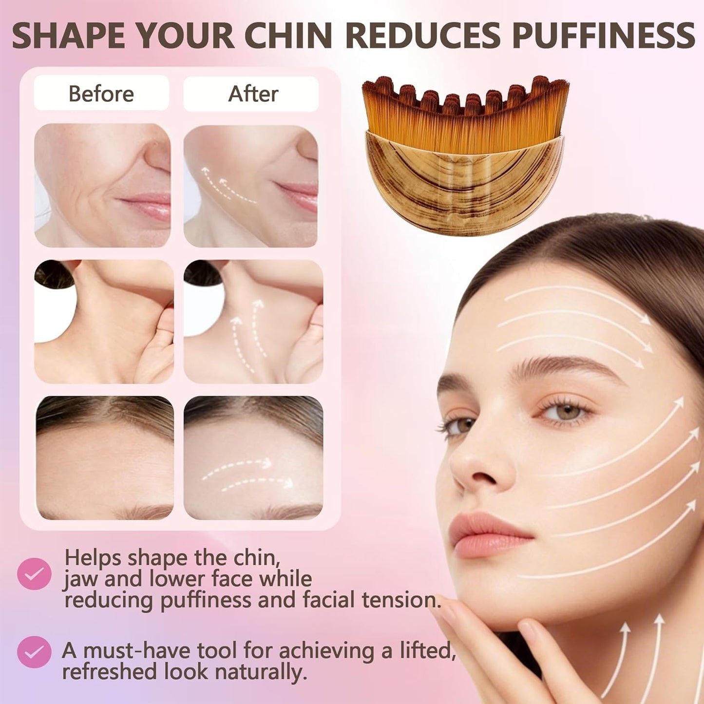 Natural V-line™ Lymphatic Contour Face Brush